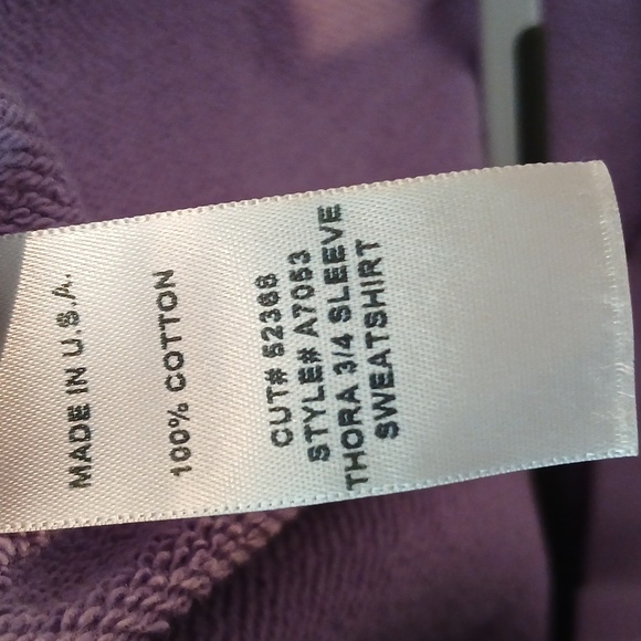 AGOLDE THORA SWEATSHIRT IN LUNAR PURPLE size Large - Picture 9 of 11